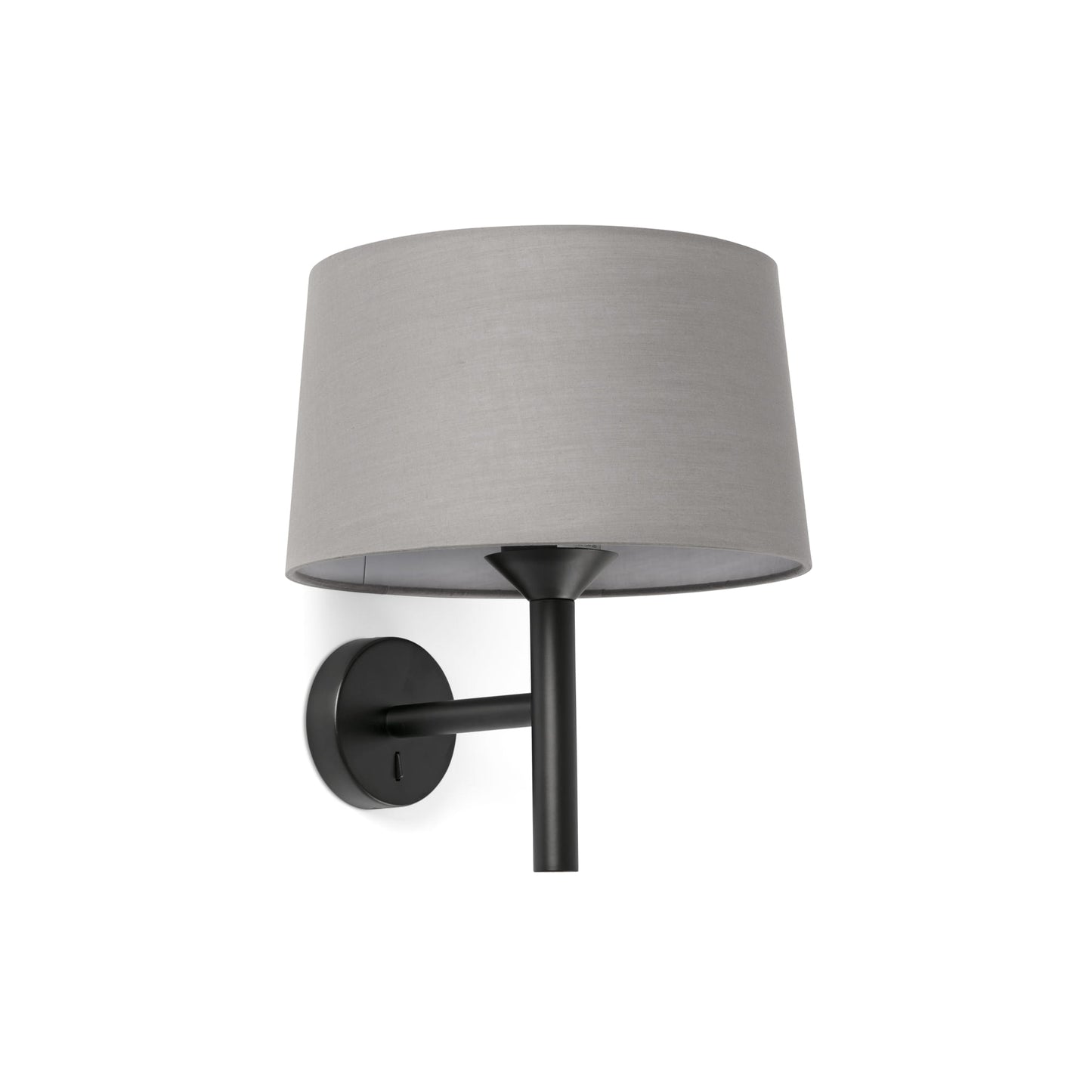 Windsor Aplique de Pared Gris y Negro Faro 20221-129