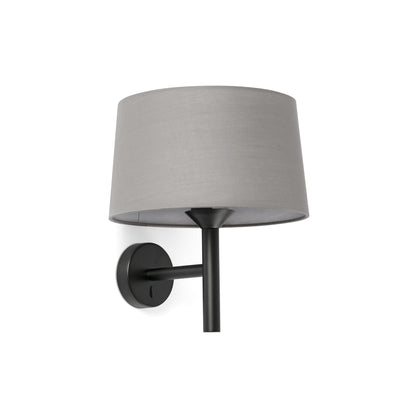 Windsor Aplique de Pared Gris y Negro Faro 20221-129