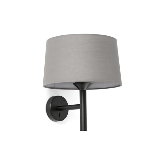 Windsor Aplique de Pared Gris y Negro Faro 20221-129