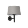 Windsor Aplique de Pared Gris y Negro Faro 20221-129