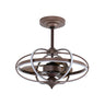 Ventilador LUMIT IMBAT Marrón - 3 Aspas, Luz LED Integrada - LUZGURÚ