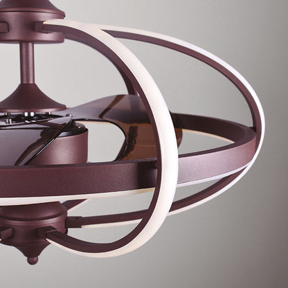 Detalles del Ventilador de Techo con Luz LUMIT IMBAT marrón (Ref. 202296302), 3 aspas, 65cm, 152W LED, 3000-4000-6500K.  Muestra mando a distancia, modos verano/invierno, temporizador y características.  Interlusa LUZGURÚ.
