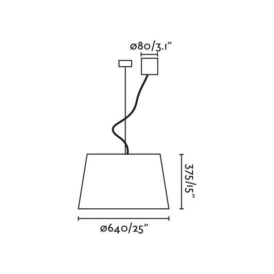 Lámpara Windsor fabricada en acero y textil color gris, ideal para iluminación ambiental