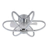 LUMIT 202495620 - Ventilador de Techo JURA Cromo con Luz LED - LUZGURÚ