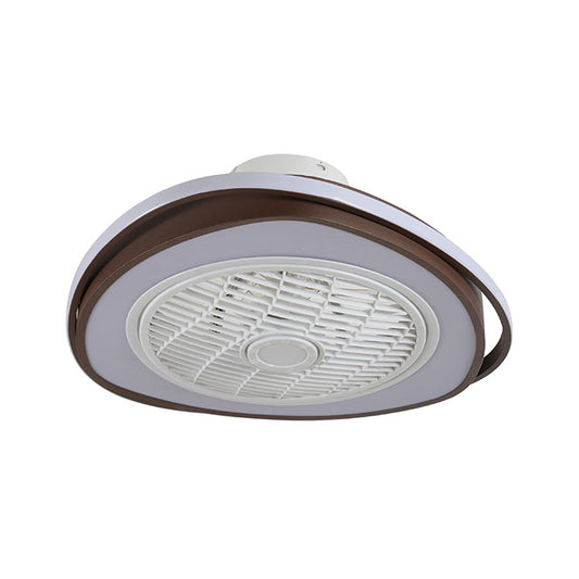 Ventilador de Techo LUMIT GENEVA Marrón - 5 Aspas, Luz LED Regulable - LUZGURÚ