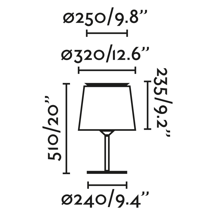 Lámpara de sobremesa con tecnología LED y protección IP20