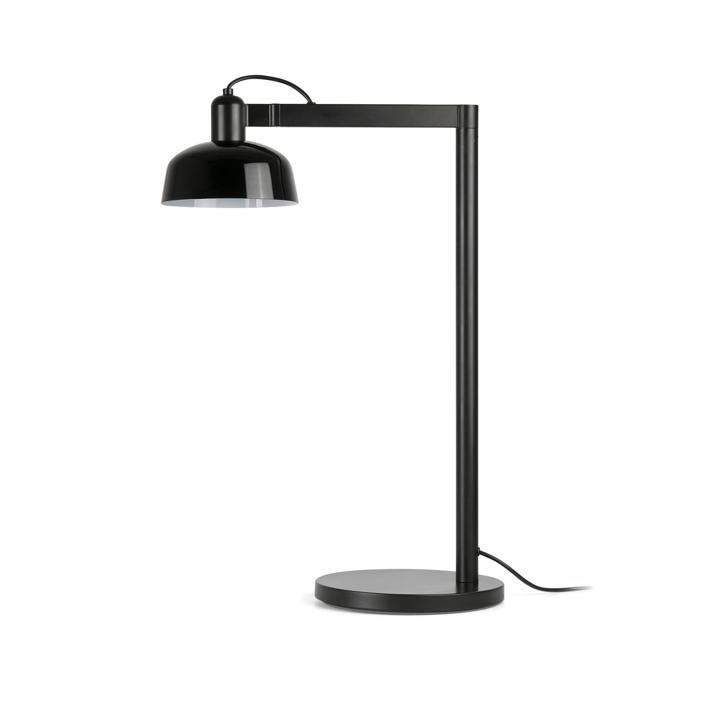 Lámpara de mesa TATAWIN negra de cristal FARO, diseño moderno y elegante.