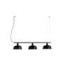 Lámpara colgante lineal Tatawin M cristal negro Faro, diseño moderno 20338-120