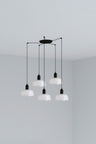 Tatawin Colgante 5 Luces Cristal Blanco Faro 20340-116-5L