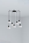 Tatawin Colgante Cristal Blanco Faro 20340-116-7L, luminaria de diseño