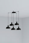 Lámpara Colgante Tatawin S Cristal Negro Faro 20340-117-5L