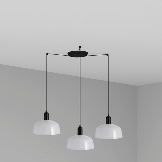 Lámpara Colgante Tatawin M 3 Luces Cristal Opal Faro - vista principal | FARO