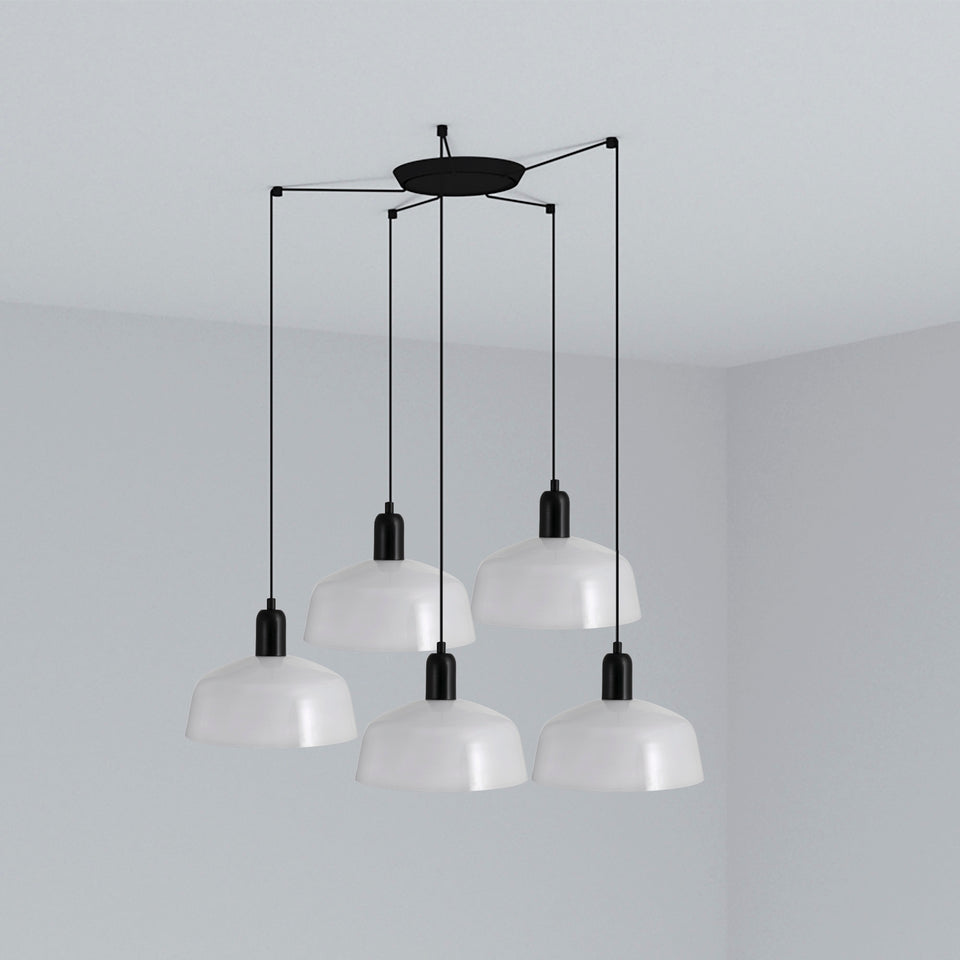 Modelo 3D interactivo y realidad aumentada de Lámpara Colgante Tatawin 5L Cristal FARO