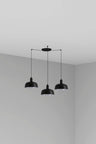 Colgante TATAWIN M Cristal Negro Faro 20340-120-3L de diseño moderno