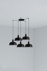 Tatawin M Colgante Cristal Negro Diseño Exótico FARO 20340-120-5L