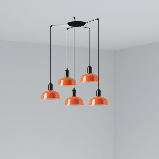 Lámpara Colgante Tatawin S 5L Naranja Rojizo FARO - vista principal | FARO