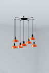 Lámpara colgante Tatawin naranja rojizo FARO diseño clásico, referencia 20340-143-7L