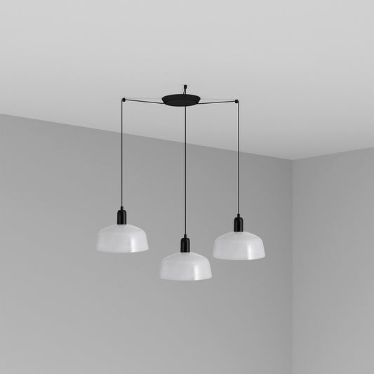 Lámpara Colgante Tatawin M 3 Luces Blanco Brillo FARO - vista principal | FARO