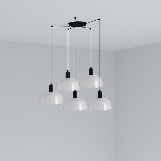 Lámpara Colgante Tatawin M 5 Luces Blanco Brillo FARO - vista principal | FARO