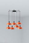 Lámpara Colgante Tatawin Naranja Rojizo FARO Diseño Clásico 20340-148-7L