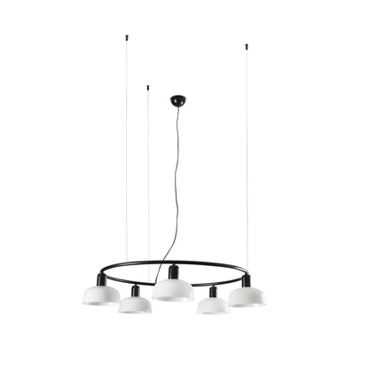 Colgante Tatawin S Cristal Circular Blanco FARO - LuzGuru 20343-116-5L