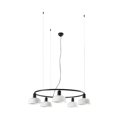 Colgante Tatawin S Cristal Circular Blanco FARO - LuzGuru 20343-116-5L