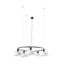 Tatawin M Colgante Cristal Blanco FARO Diseño Moderno 20343-119-5L