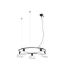 Lámpara Colgante Circular Blanca Faro TATAWIN 20343-140-5L