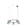 Tatawin Colgante Circular Blanco Metal 5L Faro, diseño clásico y luz focal.