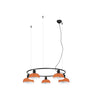 Tatawin Lámpara Colgante Circular Naranja Rojizo FARO 20343-143-5L