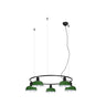 Tatawin Lámpara Colgante Circular Verde Faro 20343-144-5L para interior