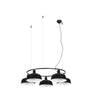 Tatawin Lámpara Colgante Circular Negra FARO para salón, ref. 20343-146-5L