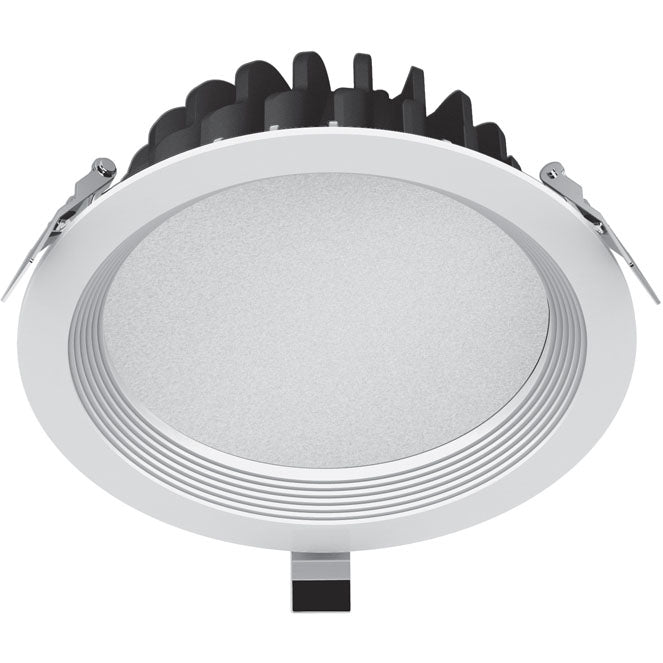 Downlight Empotrable LED INTEGO PRO 23W 20cm Blanco TechTouch Interlusa - Vista frontal principal en fondo blanco | LuzGurú