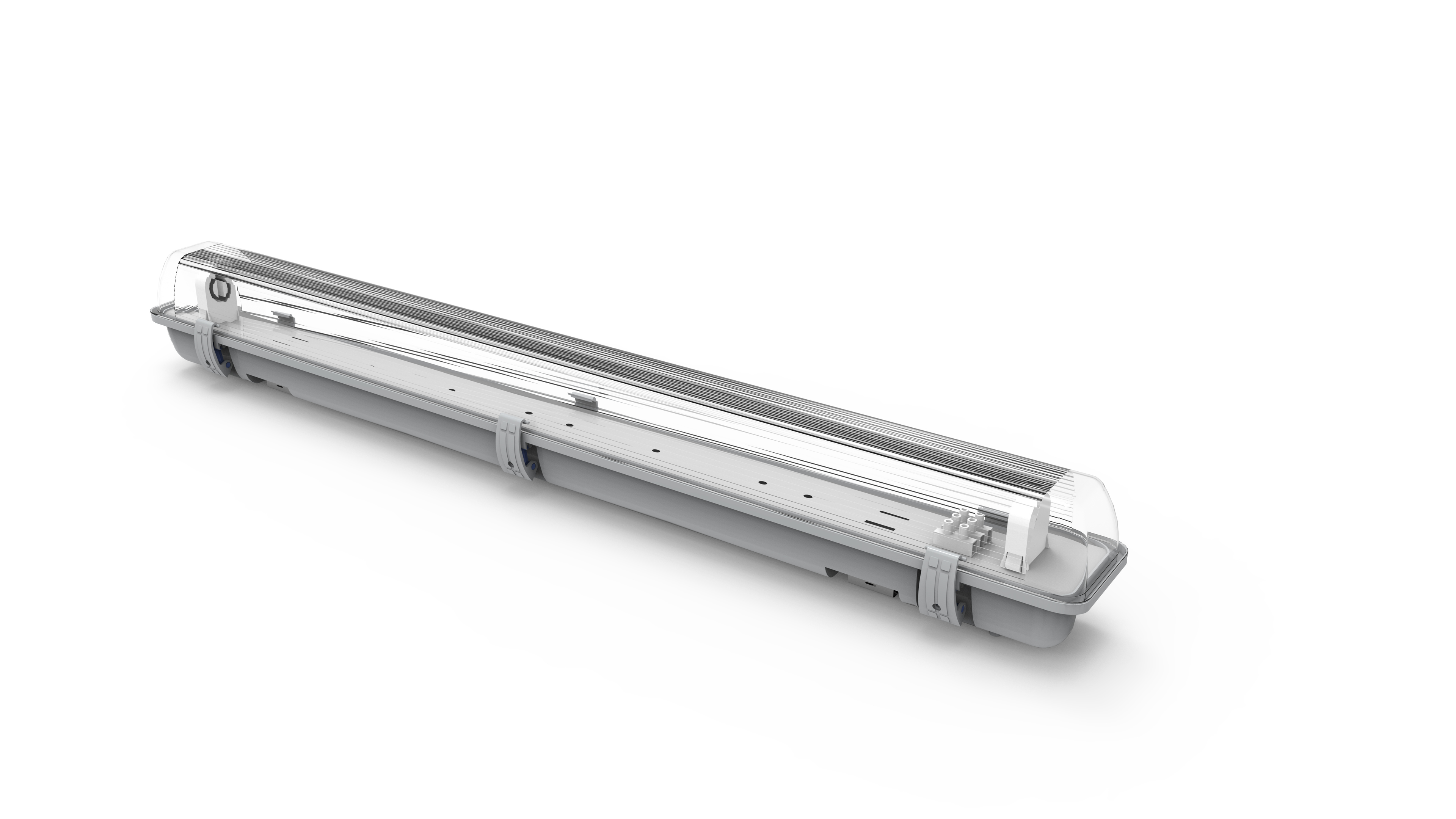 Pantalla Estanca Linestra 150cm transparente para LED T8 IP65 de Fabrilamp/Abrila