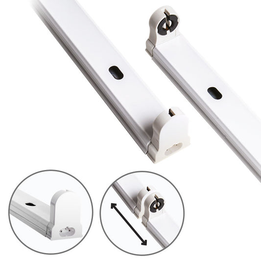 Regleta LED BATTEN 150 cm Conexión Continua Blanco Interlusa - Vista frontal principal en fondo blanco | LuzGurú