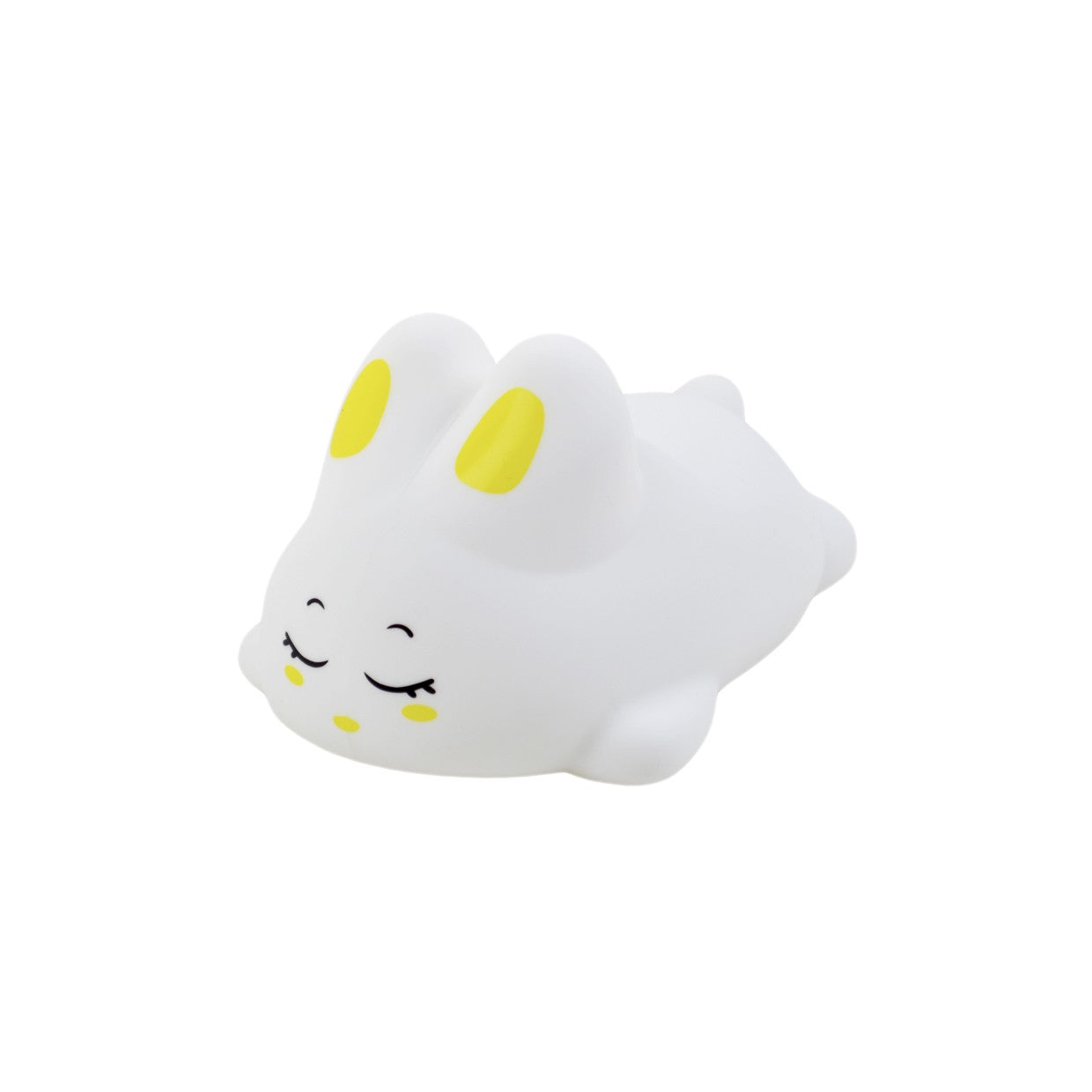 Lámpara sobremesa infantil Bunny amarilla LED 2W Alemar - Vista principal con sensor táctil
