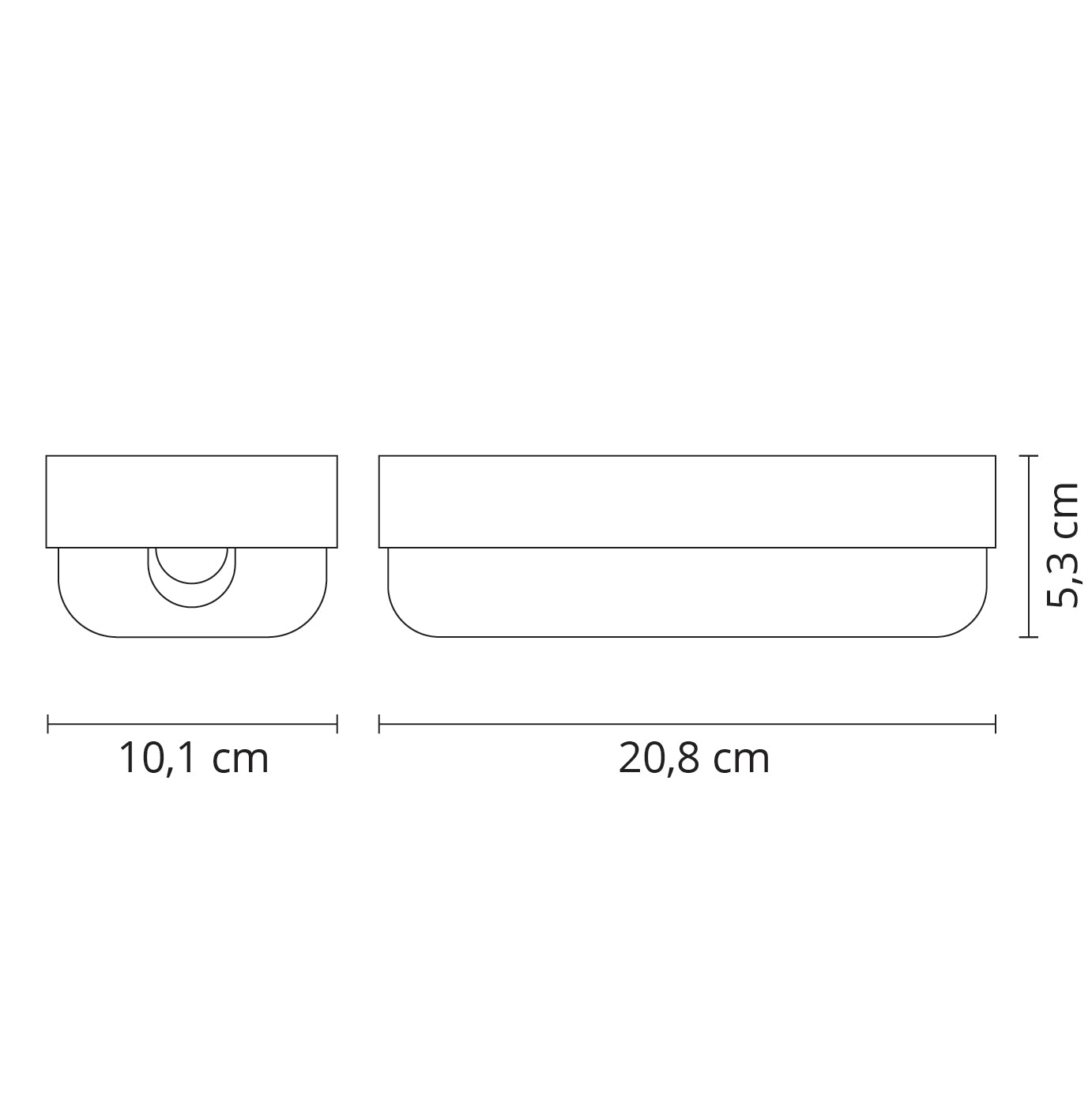 Aplique LED SURF ECOVISION con protección IP65 contra agua y polvo