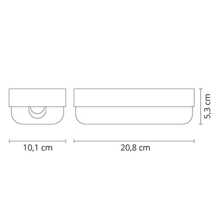 Aplique LED SURF ECOVISION con protección IP65 contra agua y polvo