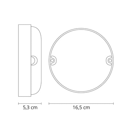Aplique LED 1800 lúmenes SURF ECOVISION con protección IP65