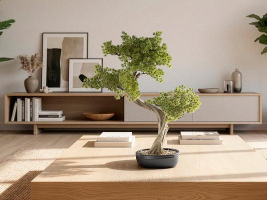 Bonsái Artificial Bankan II 49 cm con Tiesto de Cerámica Schuller en ambiente decorado | Schuller · Ref. 214575