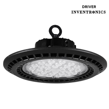 Campana LED MEGAVISION 250W 39 cm Negro Interlusa - Vista frontal principal en fondo blanco | LuzGurú