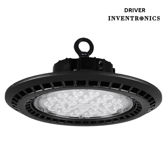 Campana LED MEGAVISION 250W 39 cm Negro Interlusa - Vista frontal principal en fondo blanco | LuzGurú