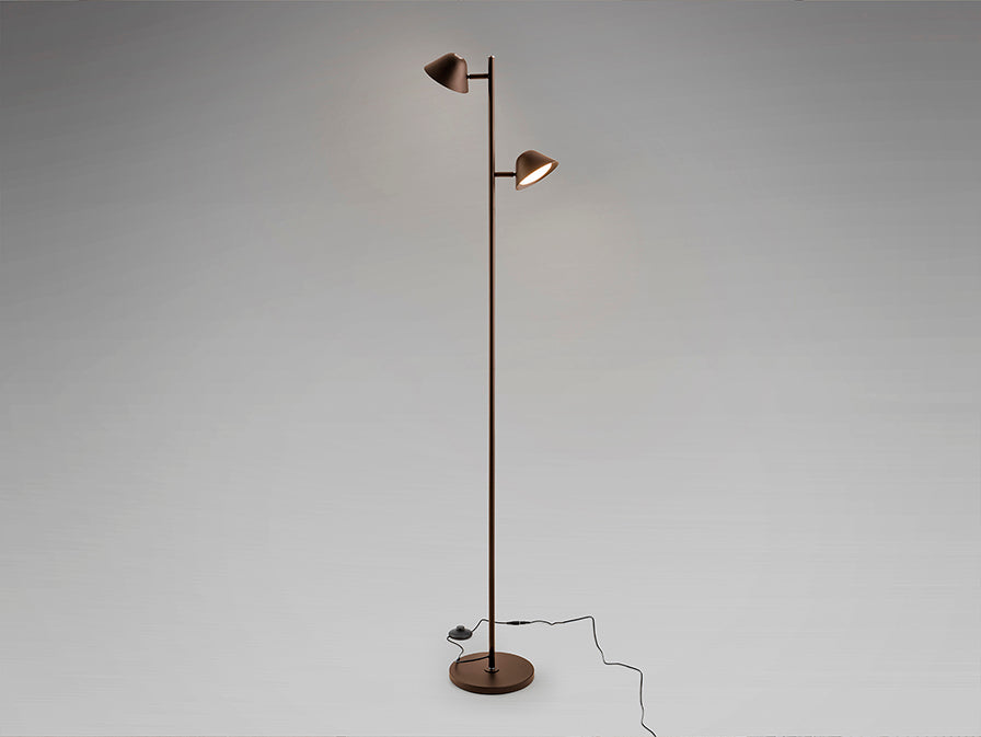 Taros 2L Dark Bronze Floor Lamp | Schuller | 215626