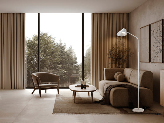 Esino 1L White Floor Lamp | Schuller | 215749