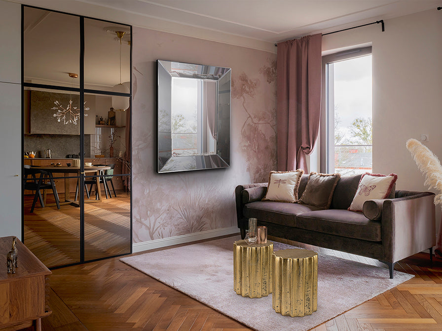 Mesa Auxiliar Estriada Dorada - Oro Patinado - Schuller - 409124 - Vista 2