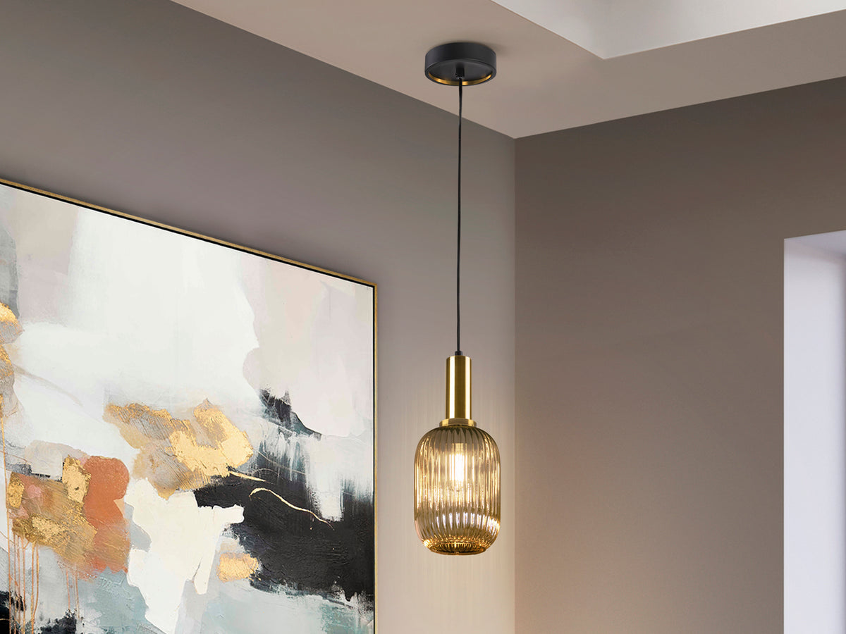 Lámpara Colgante Norma Schuller - 1 luz Ø14 cm, Ámbar | Schuller · Ref. 225649