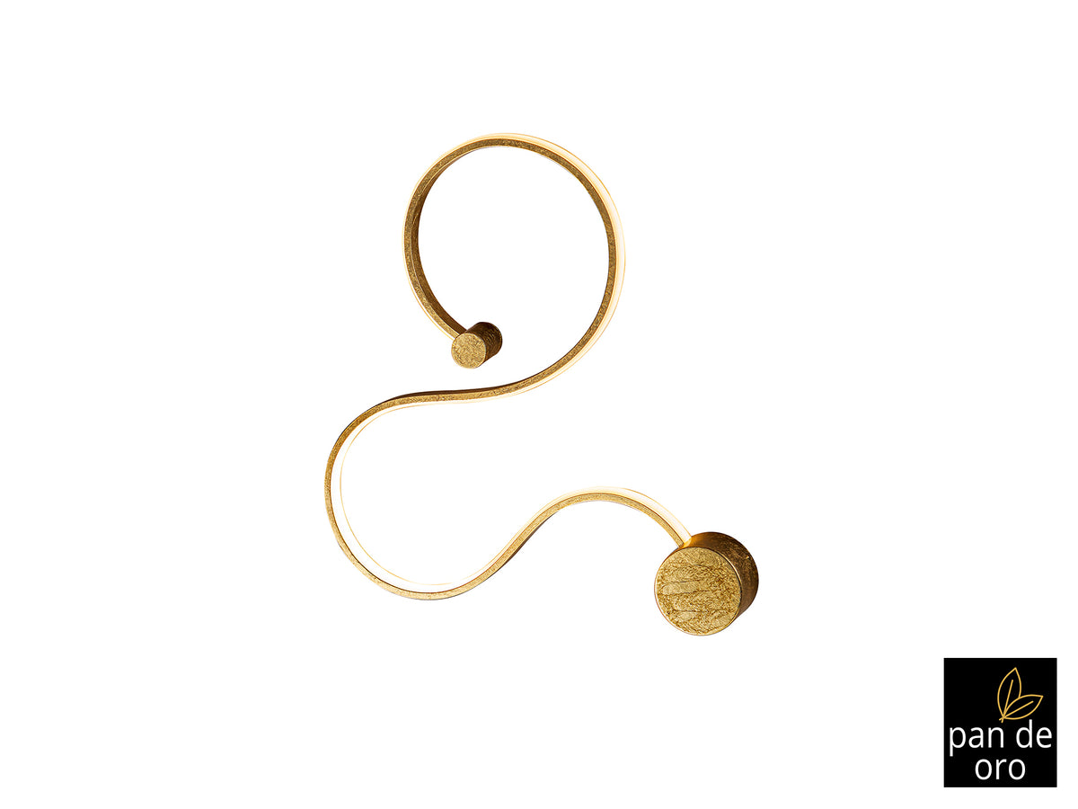 Aplique de Pared LED Grafos 94 cm Schuller - Pequeño, Pan de oro | Schuller · Ref. 227131