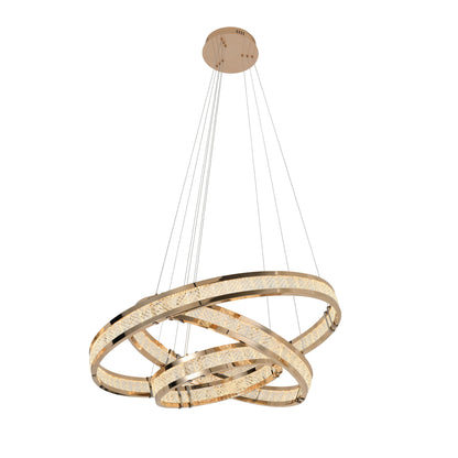 Lámpara Colgante LED Lorian Dorado Brillo Schuller - 3 aros | Schuller · Ref. 227292