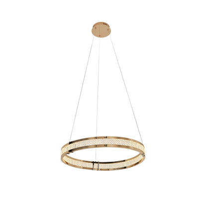 Lámpara Colgante LED Lorian Dorado Brillo Schuller - 1 aro | Schuller · Ref. 227384