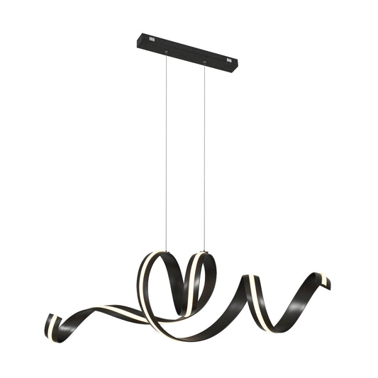 Lámpara Colgante Horizontal LED Amara 80W Negro Mate Schuller - vista principal | Schuller
